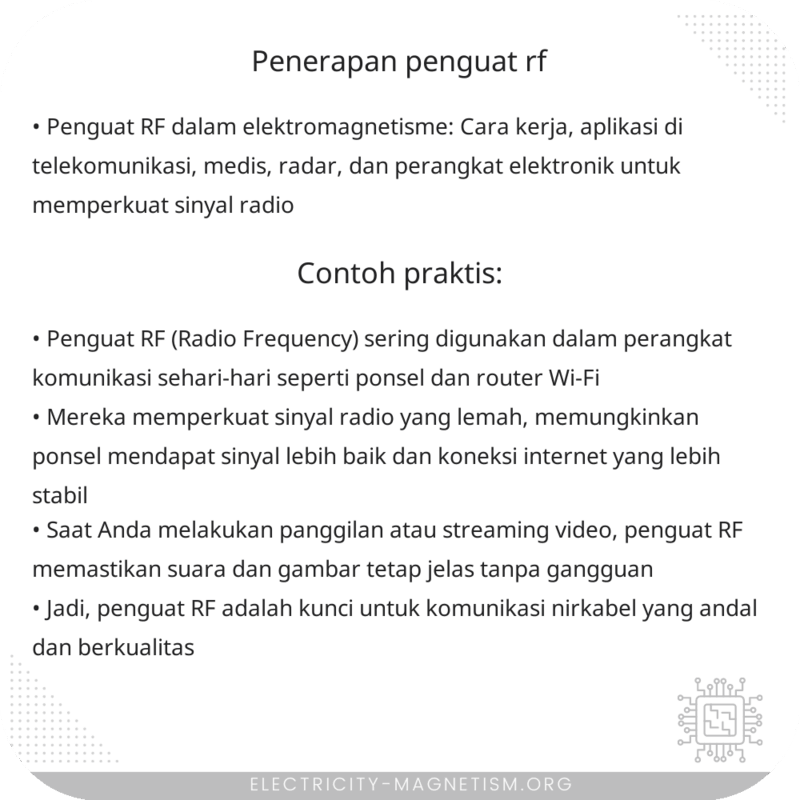 Penerapan Penguat RF
