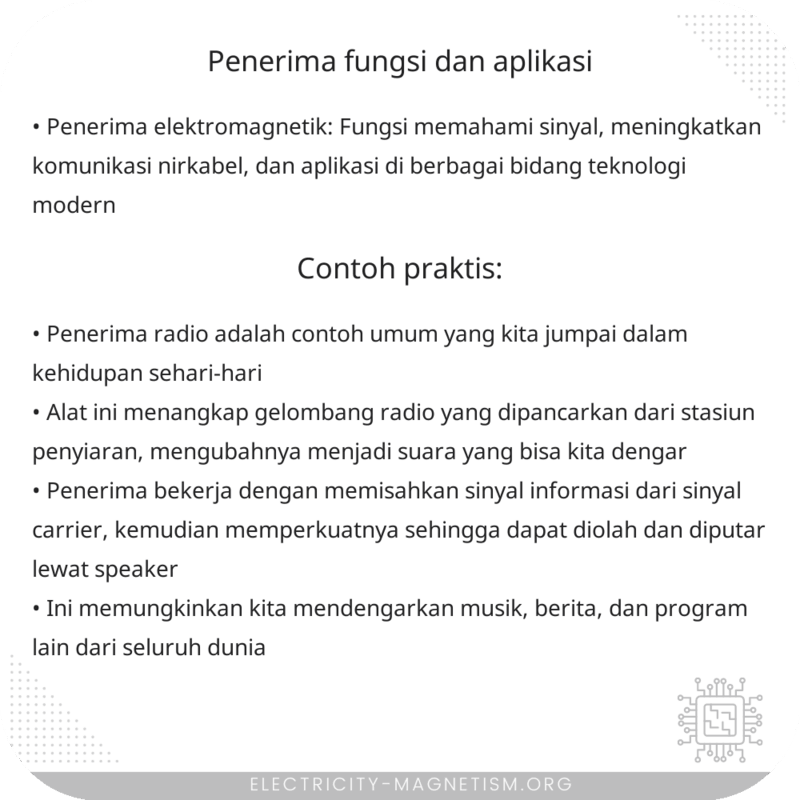 Penerima | Fungsi dan Aplikasi
