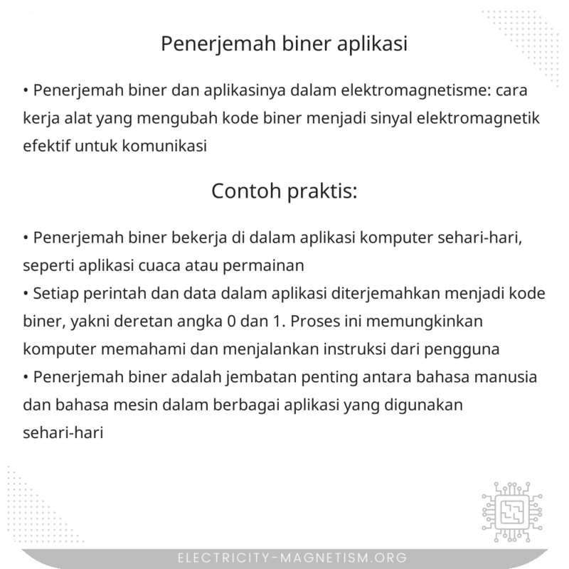 Penerjemah Biner | Aplikasi