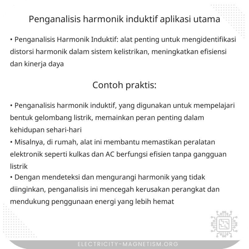 Penganalisis Harmonik Induktif | Aplikasi Utama