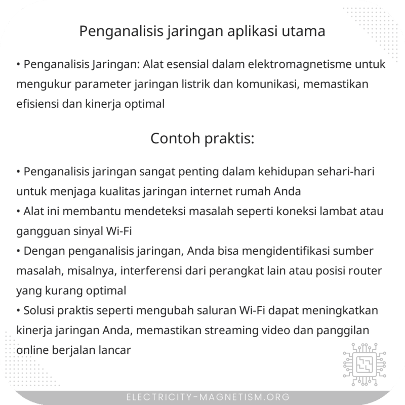 Penganalisis Jaringan | Aplikasi Utama