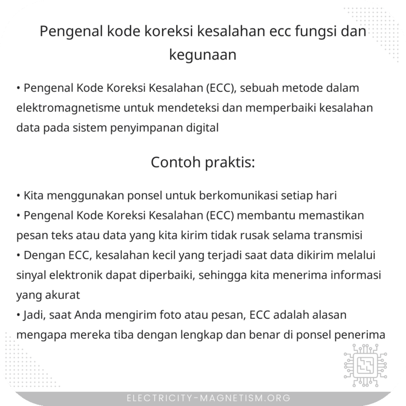 Pengenal Kode Koreksi Kesalahan (ECC) | Fungsi dan Kegunaan