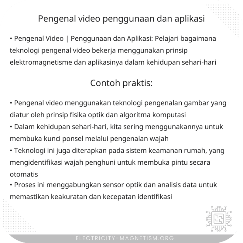 Pengenal Video | Penggunaan dan Aplikasi