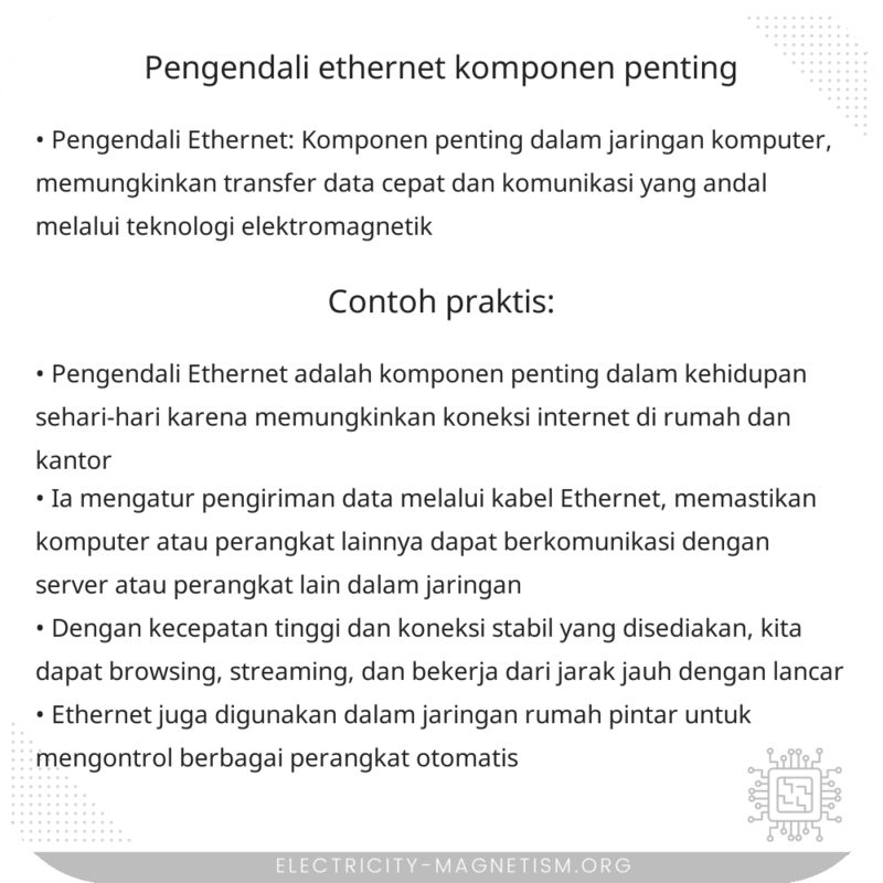 Pengendali Ethernet | Komponen Penting