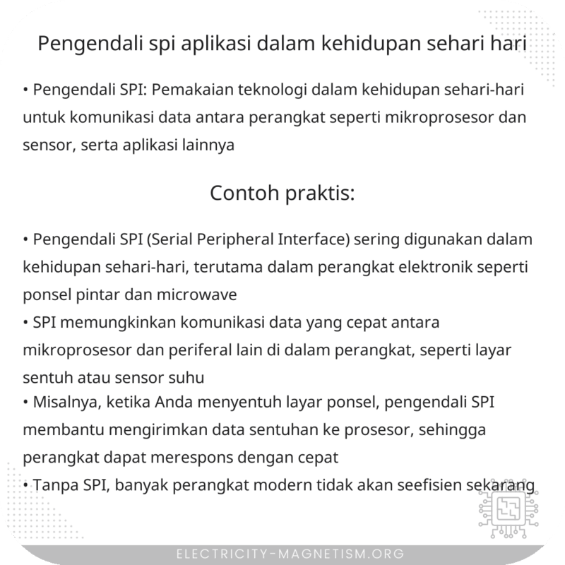 Pengendali SPI | Aplikasi dalam Kehidupan Sehari-Hari