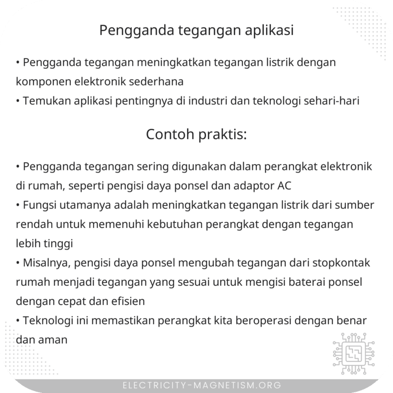 Pengganda Tegangan | Aplikasi