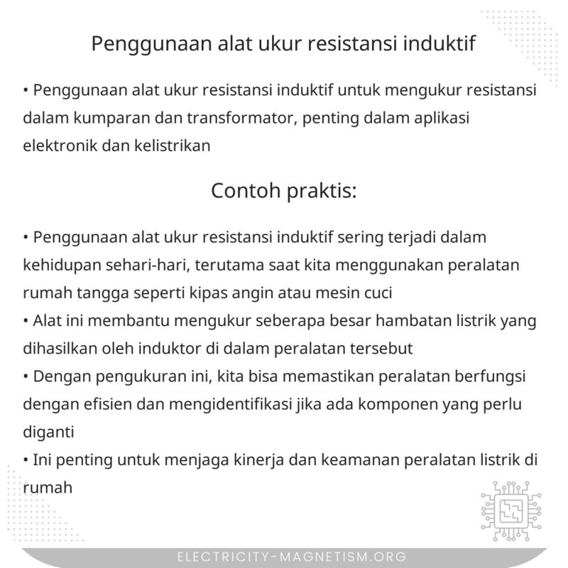 Penggunaan Alat Ukur Resistansi Induktif