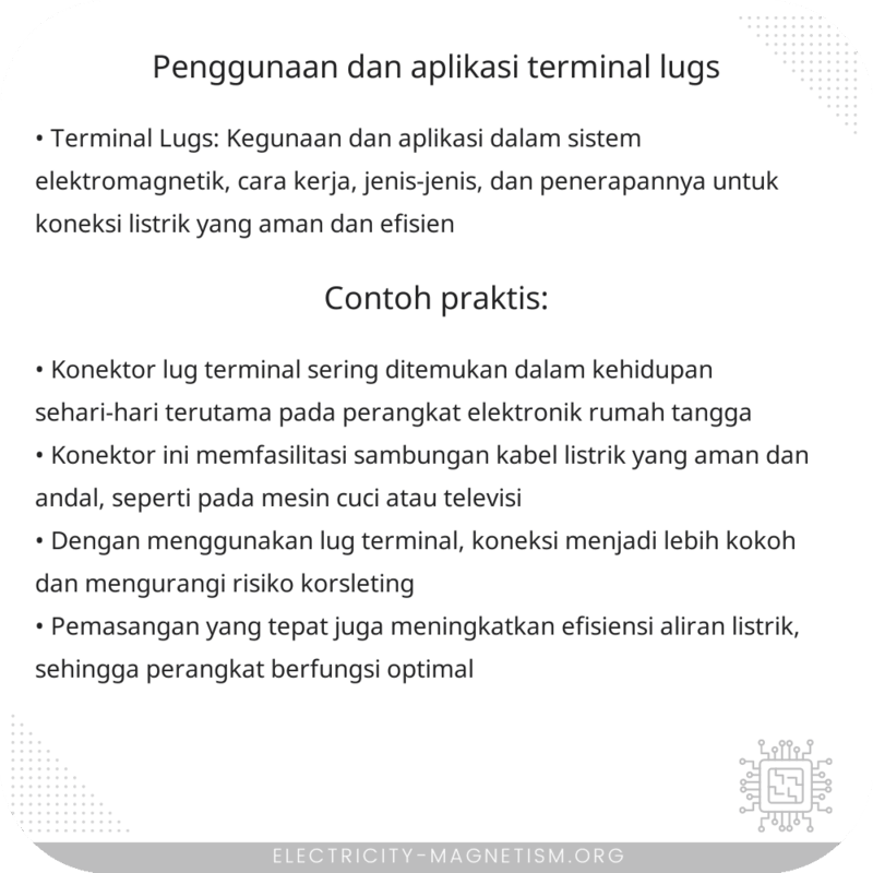 Penggunaan dan Aplikasi Terminal Lugs