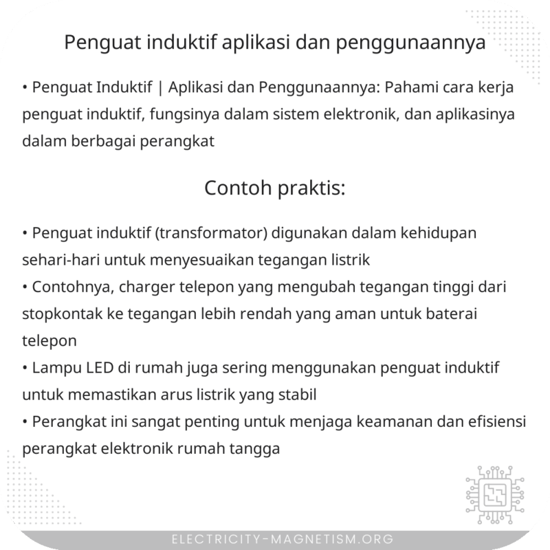 Penguat Induktif | Aplikasi dan Penggunaannya