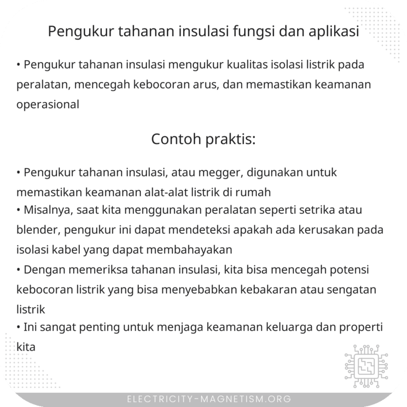Pengukur Tahanan Insulasi | Fungsi dan Aplikasi