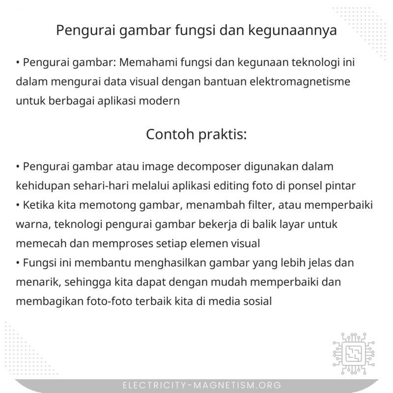 Pengurai Gambar | Fungsi dan Kegunaannya