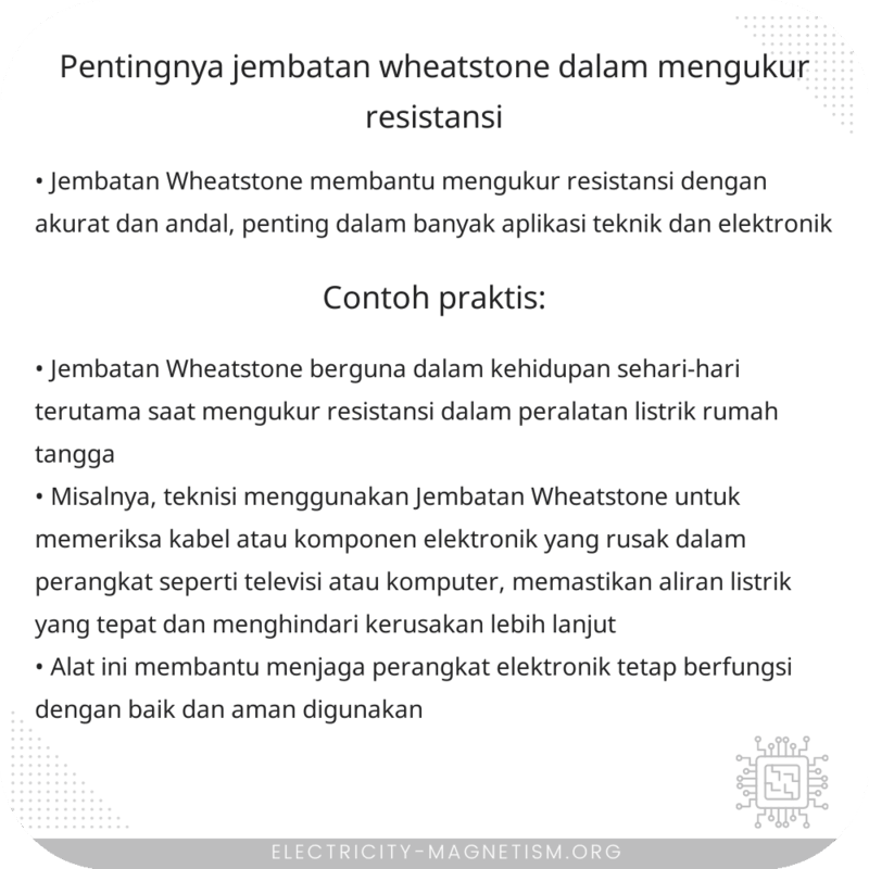 Pentingnya Jembatan Wheatstone dalam Mengukur Resistansi