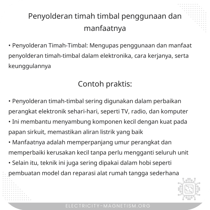 Timbal Timah Soket IC | Aplikasi dan Penggunaannya