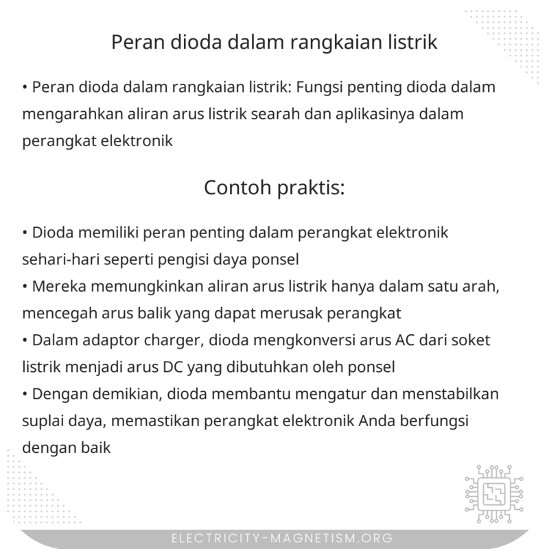 Peran Dioda dalam Rangkaian Listrik