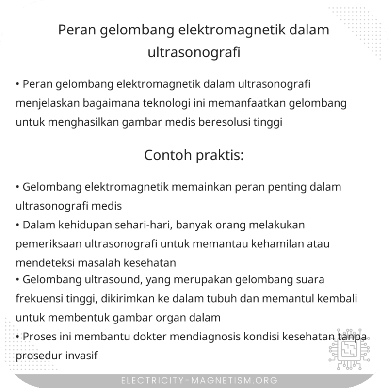Peran Gelombang Elektromagnetik dalam Ultrasonografi