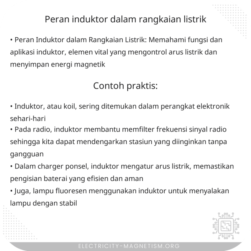 Peran Induktor dalam Rangkaian Listrik