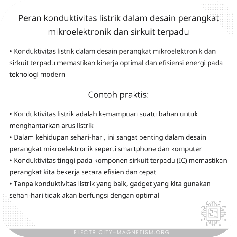 Peran Konduktivitas Listrik dalam Desain Perangkat Mikroelektronik dan Sirkuit Terpadu