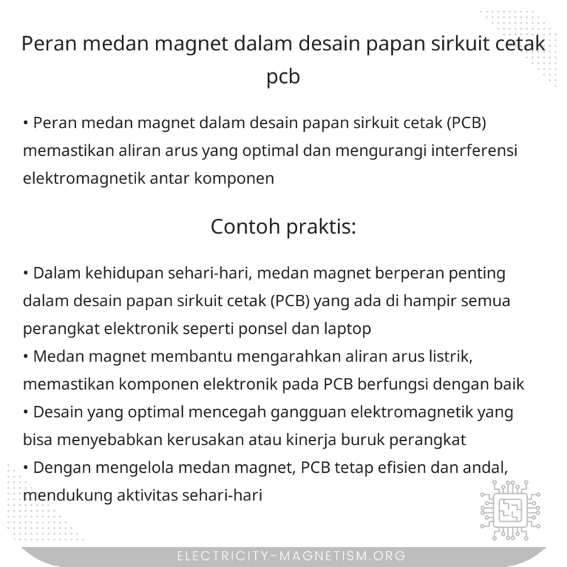 Peran Medan Magnet dalam Desain Papan Sirkuit Cetak (PCB)