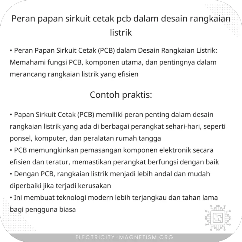 Peran Papan Sirkuit Cetak (PCB) dalam Desain Rangkaian Listrik
