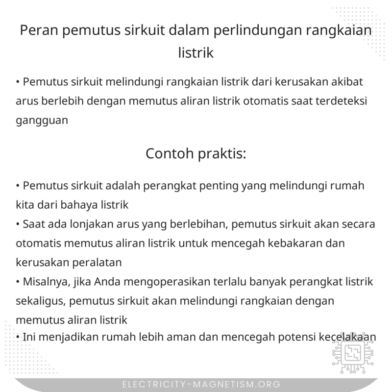 Peran Pemutus Sirkuit dalam Perlindungan Rangkaian Listrik