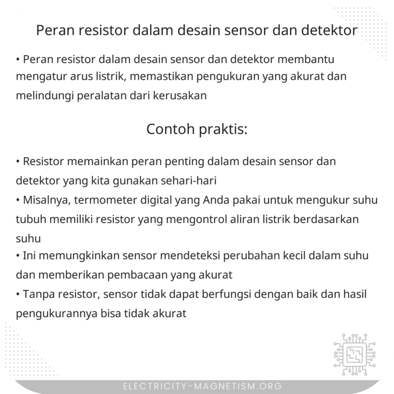 Peran Resistor dalam Desain Sensor dan Detektor