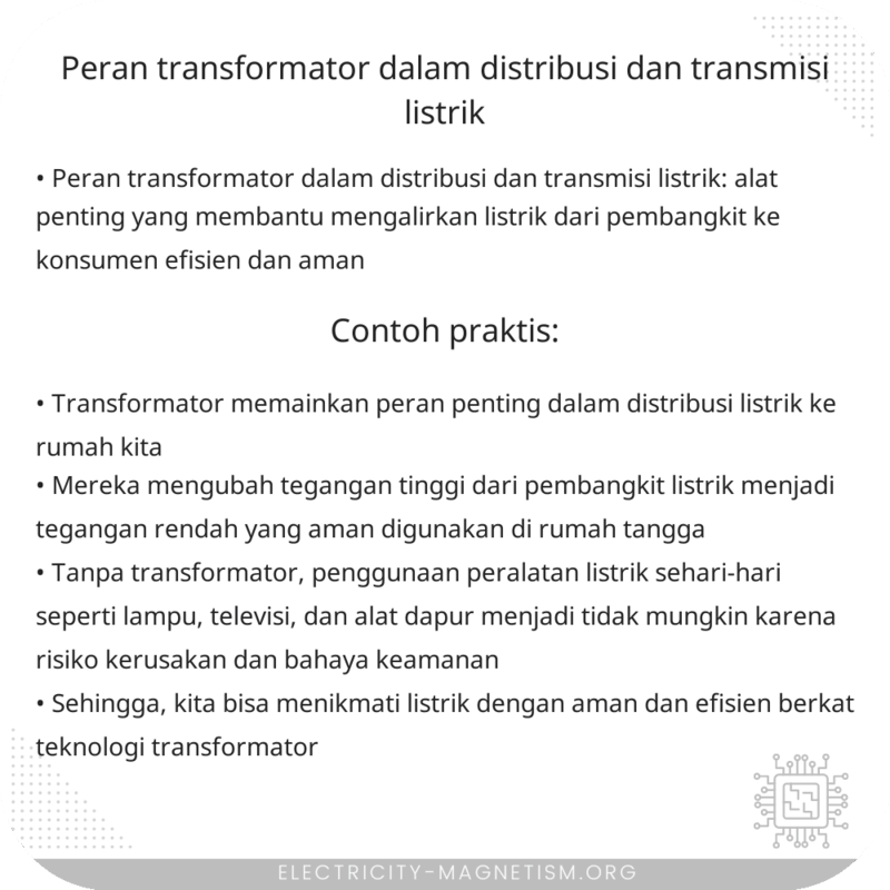 Peran Transformator dalam Distribusi dan Transmisi Listrik