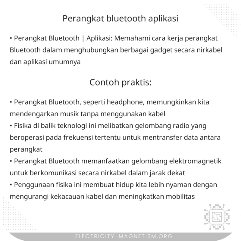 Perangkat Bluetooth | Aplikasi