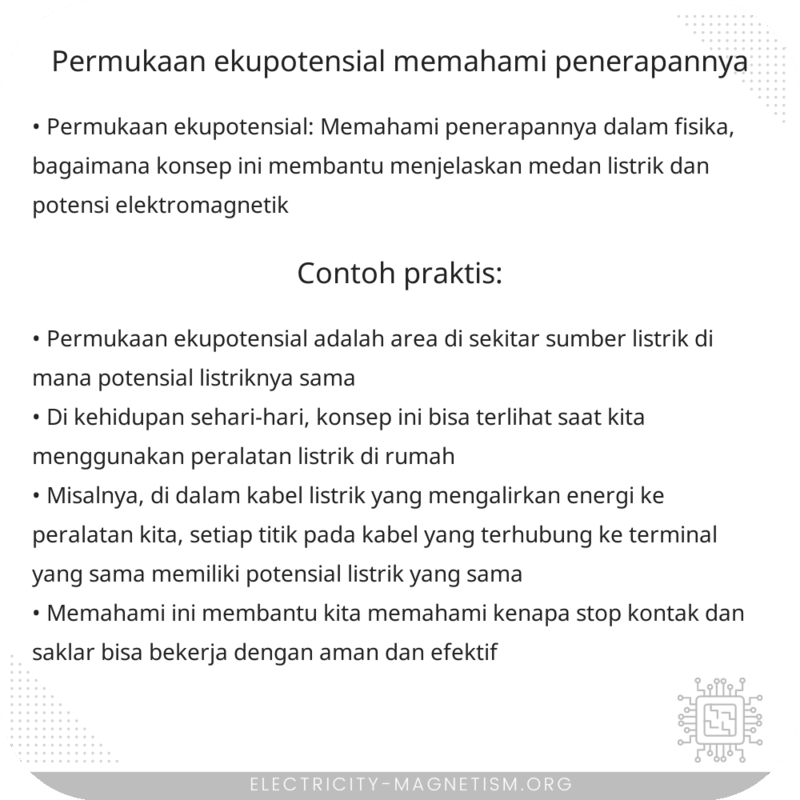 Permukaan Ekupotensial | Memahami Penerapannya