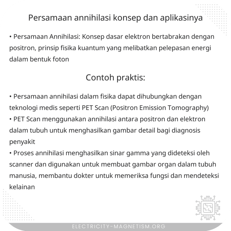 Persamaan Annihilasi | Konsep dan Aplikasinya