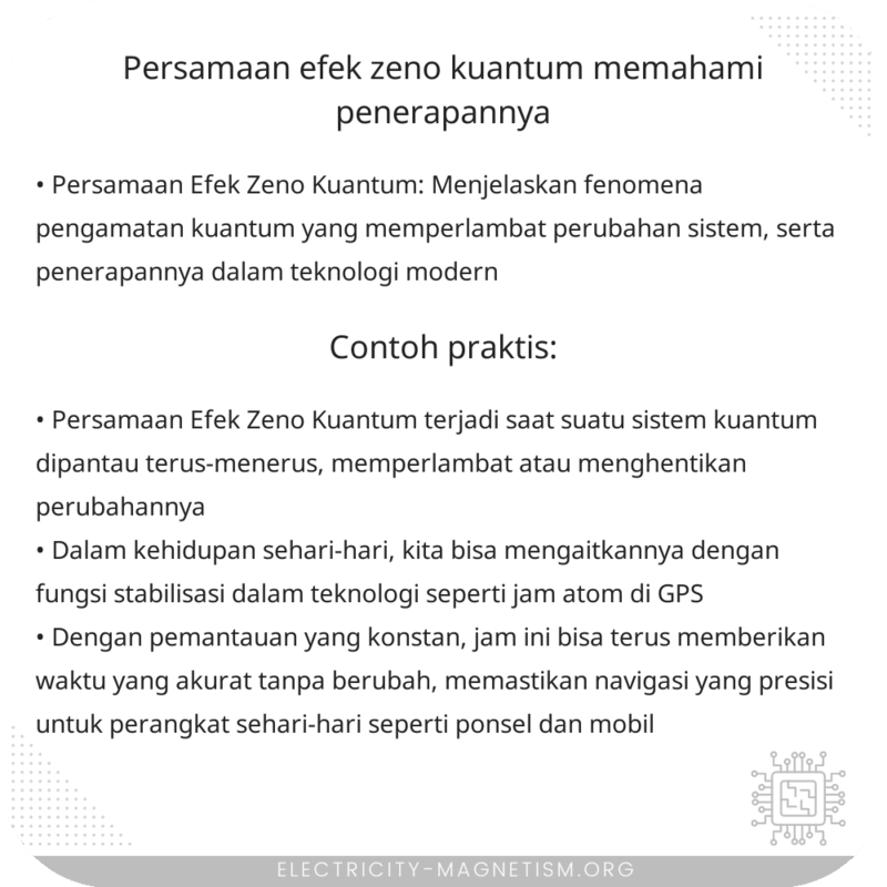 Persamaan Efek Zeno Kuantum | Memahami Penerapannya