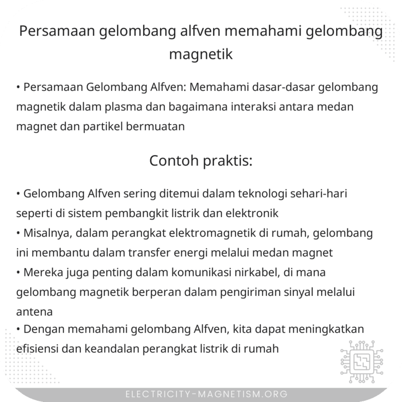 Persamaan Gelombang Alfven | Memahami Gelombang Magnetik
