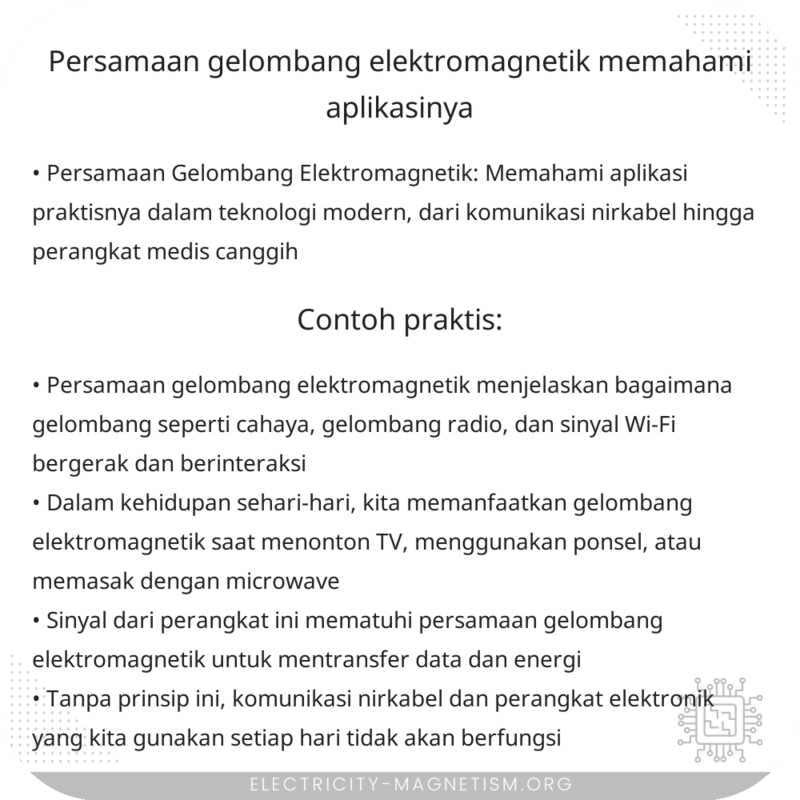 Persamaan Gelombang Elektromagnetik | Memahami Aplikasinya