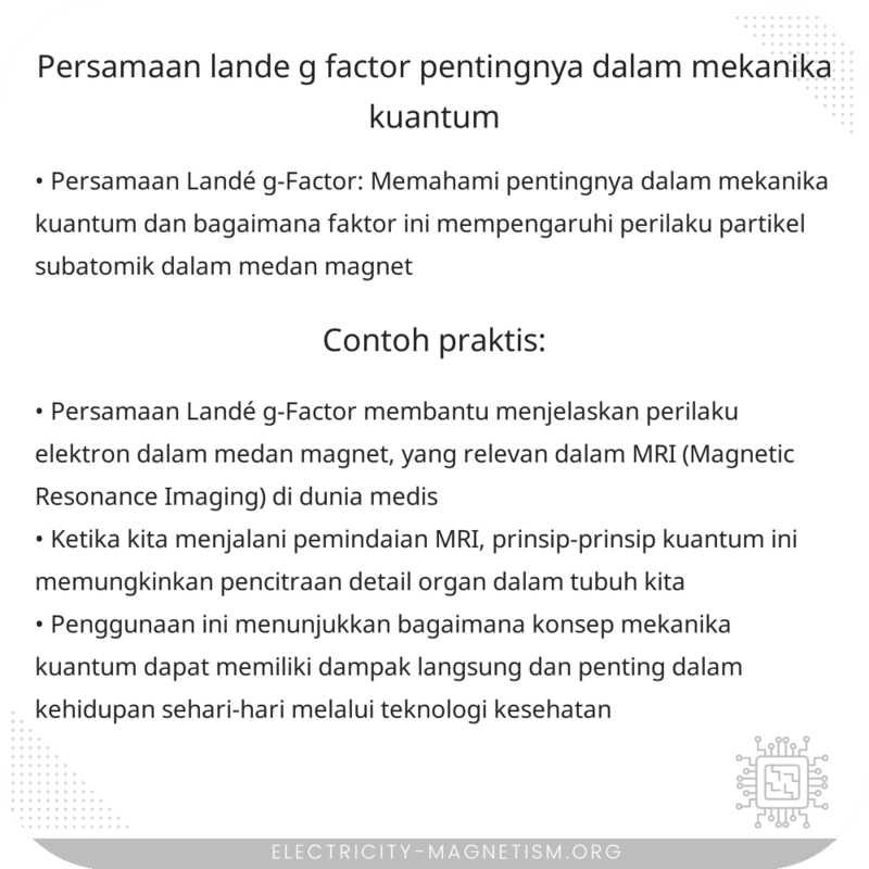 Persamaan Landé g-Factor | Pentingnya dalam Mekanika Kuantum