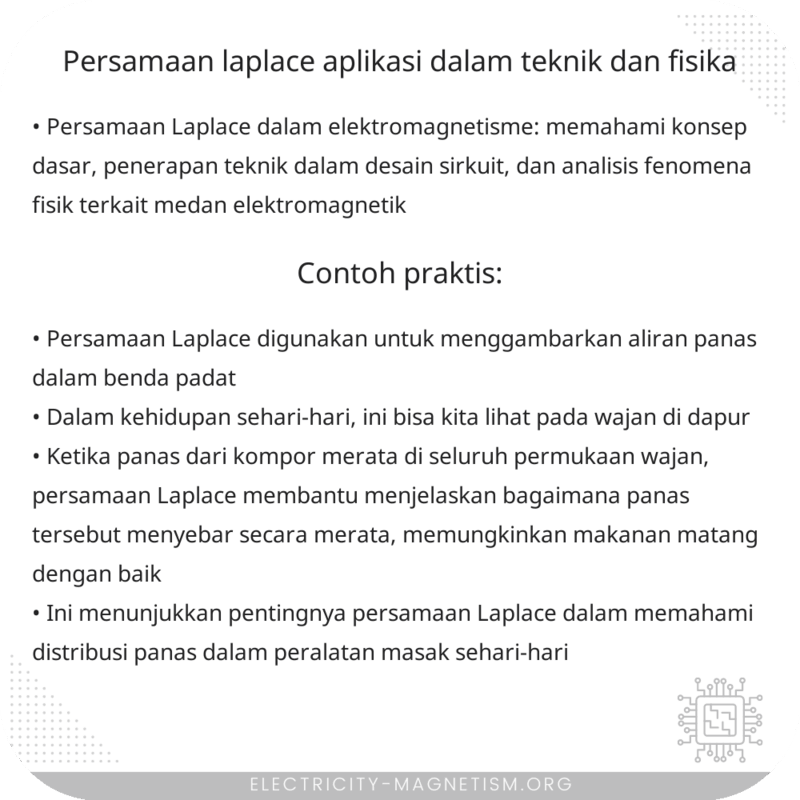 Persamaan Laplace | Aplikasi dalam Teknik dan Fisika