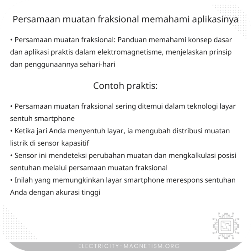 Persamaan Muatan Fraksional | Memahami Aplikasinya