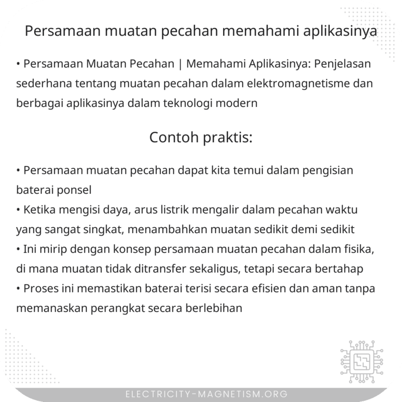 Persamaan Muatan Pecahan | Memahami Aplikasinya