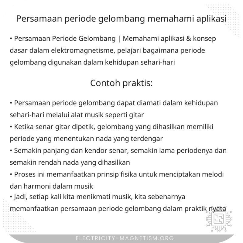 Persamaan Periode Gelombang | Memahami Aplikasi