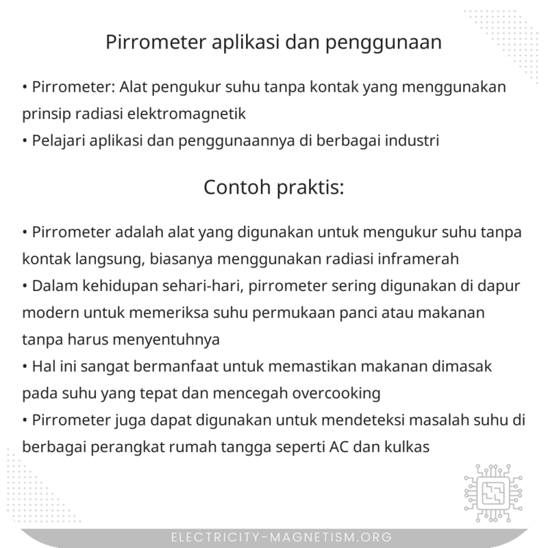 Pirrometer | Aplikasi dan Penggunaan