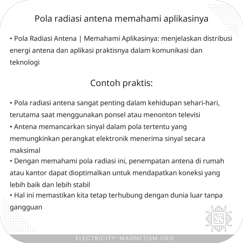 Pola Radiasi Antena | Memahami Aplikasinya – Electricity – Magnetism