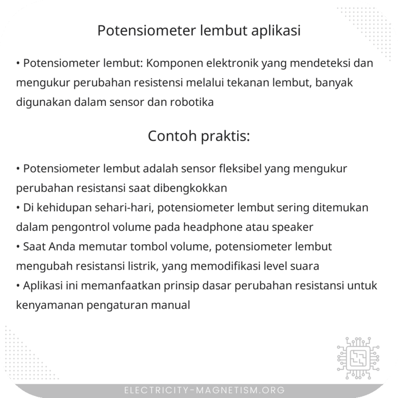 Potensiometer Lembut | Aplikasi