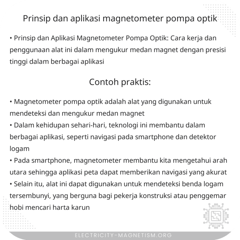 Prinsip dan Aplikasi Magnetometer Pompa Optik