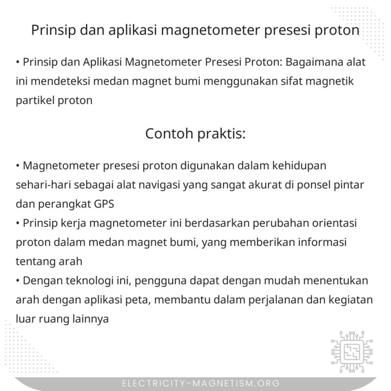 Prinsip dan Aplikasi Magnetometer Presesi Proton