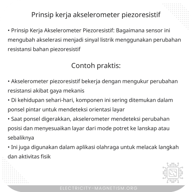 Prinsip Kerja Akselerometer Piezoresistif