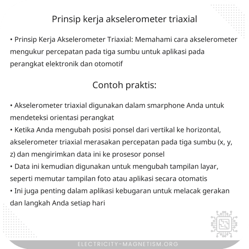 Prinsip Kerja Akselerometer Triaxial