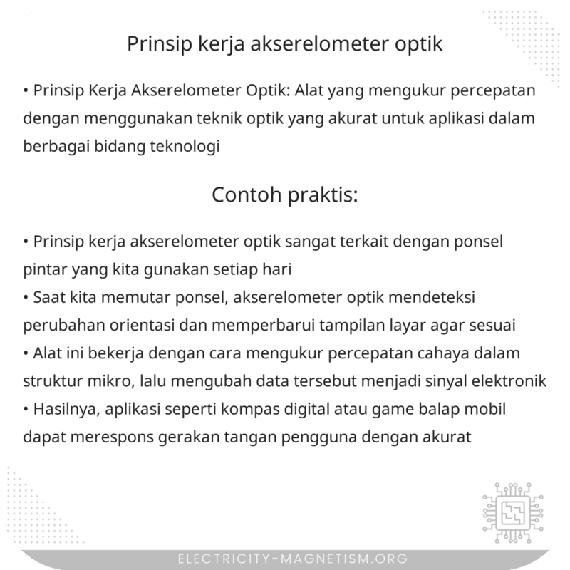 Prinsip Kerja Akserelometer Optik