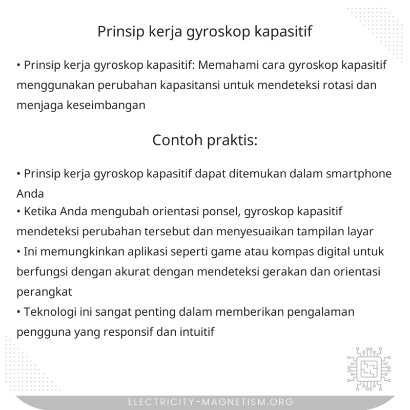 Prinsip Kerja Gyroskop Kapasitif