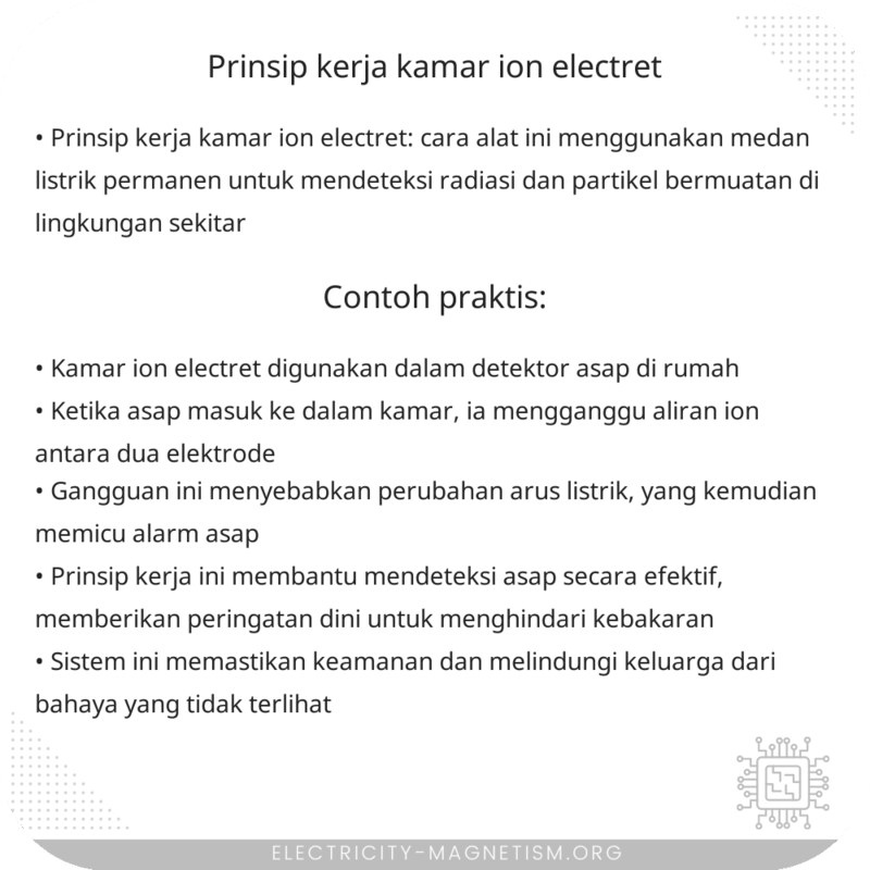Prinsip Kerja Kamar Ion Electret