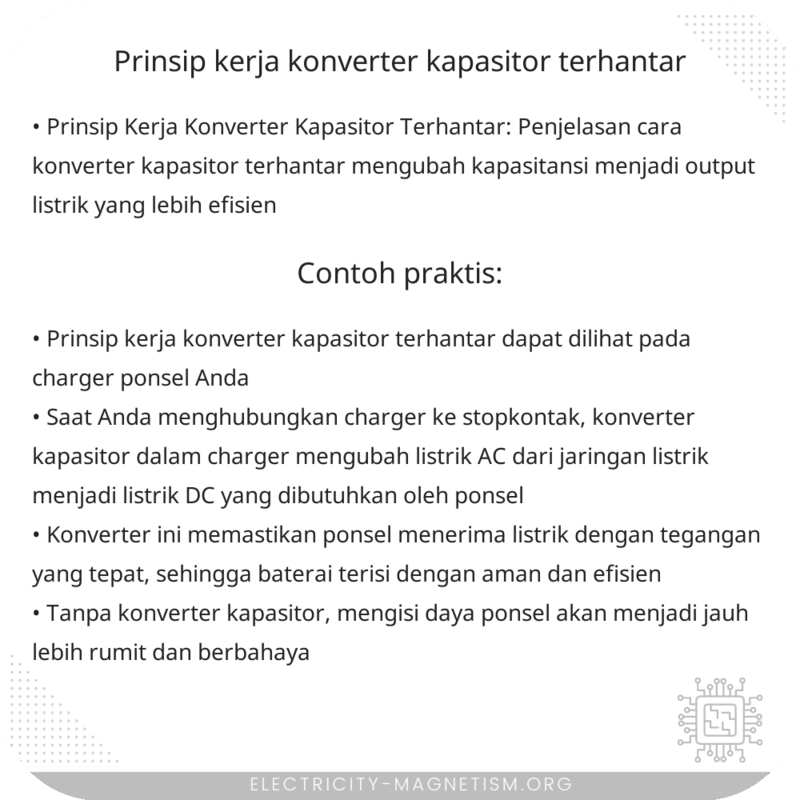 Prinsip Kerja Konverter Kapasitor Terhantar