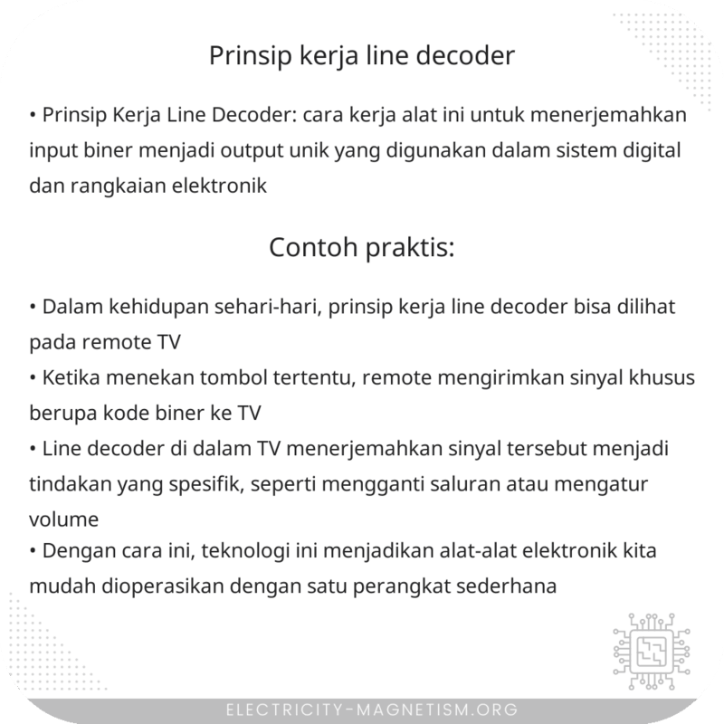 Prinsip Kerja Line Decoder