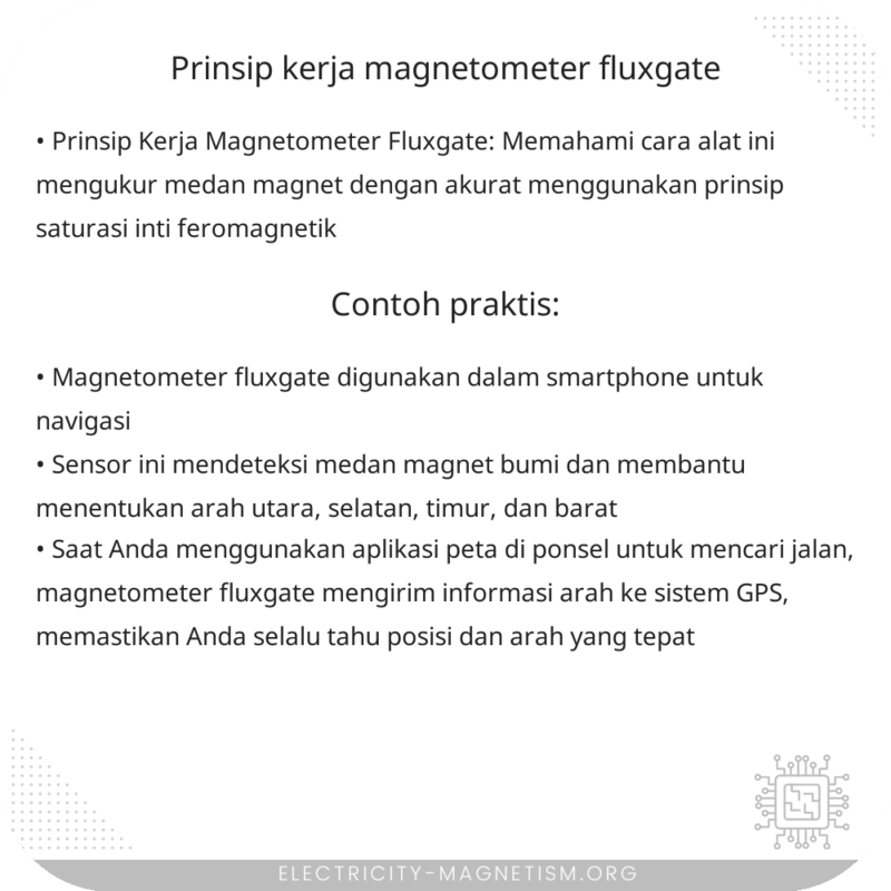 Prinsip Kerja Magnetometer Fluxgate